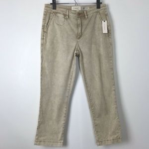 NWT $88 Chino by Anthro Slim Cropped Khaki Pants